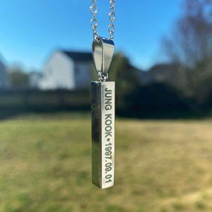 Kpop BTS JUNGKOOK Necklace Bangtan Boys Pendant